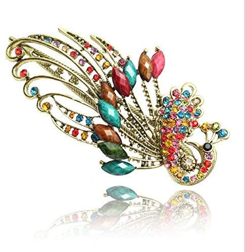 Retro modeschmuck kristall Strass pfau Haarspange haarnadel robust und kostengünstig Schön und praktisch