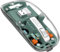 MAGIC-REFINER Mouse Wireless Ricaricabile, 2.4Ghz e Bluetooth 5.0 Silenzioso Mouse Senza Fili Ottico Ultra Sottile 2400 DPI, Mouse Gaming Trasparente, Batteria Visibile, per Laptop/PC/Mac, Verde