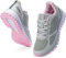 WHITIN Laufschuhe Herren Hallenschuhe Traillauf Turnschuhe Sneakers Für Männer Mesh Sportschuhe Atmungsaktiv Joggingschuhe Fitness Schuhe Freizeitschuhe Grau Rosa Größe 39