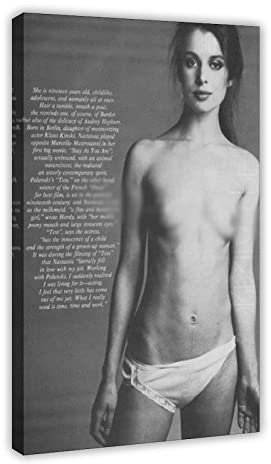 RIKCAT Nastassja Kinski Poster Leinwand Poster Wandkunst Dekor Druck Bild Gemälde für Wohnzimmer Schlafzimmer Dekoration Rahmenstil 50 x 75 cm