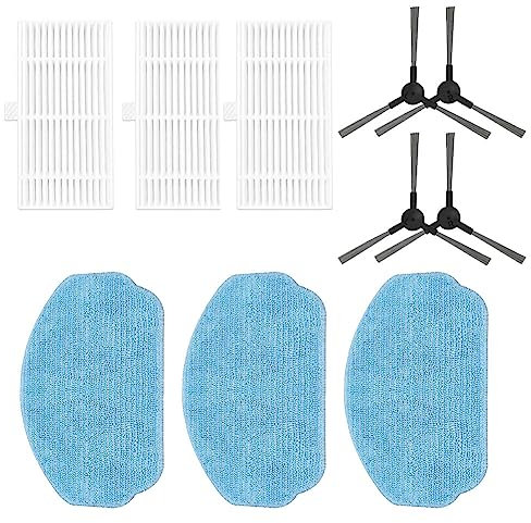 FACULX Kit di Ricambio per Robot aspirapolvere Cecotec per Conga 999 X-Treme - Panni, filtri, spazzole Laterali