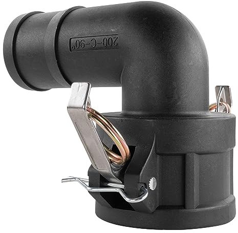 Camlock layflat Hose Connector Elbows for Discharge/Dirty Water Pumps (2 Type C - 2 Barb)