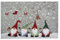 2er Set Tischset Mitteldecke Tischläufer Gobelin Winter Weihnachten Verschiedene Motive Baumwollmischung (4 Wichtel)
