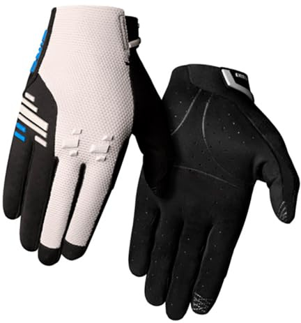 Giro Havoc Fahrrad Handschuhe für Trail-Fahrer, verstellbare Passform, atmungsaktives Ariaprene-Mesh, TPR-Knöchelschutz, nahtlose AX Suede-Innenhand, hoher Komfort, besserer Grip, Light Grey, Größe: S