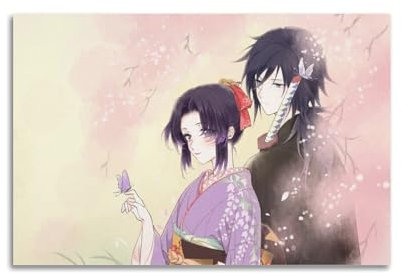 Impr Anime-Poster, Motiv: Dämonentöter, Tomioka Giyu, dekoratives Gemälde, Leinwand, Wandposter und Kunstdruck, moderne Familienschlafzimmer-Dekoration, Poster, 50 x 75 cm