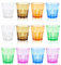 DIBALIYI 12 PCS Acrylic Plastic Cups, 5.63OZ Reusable Premium Tumbler Glasses, 160ml Unbreakable Drinking Cup for Kids, Stackable Cocktail Glasses for Home Camping Picnic BBQ, 6 Colors