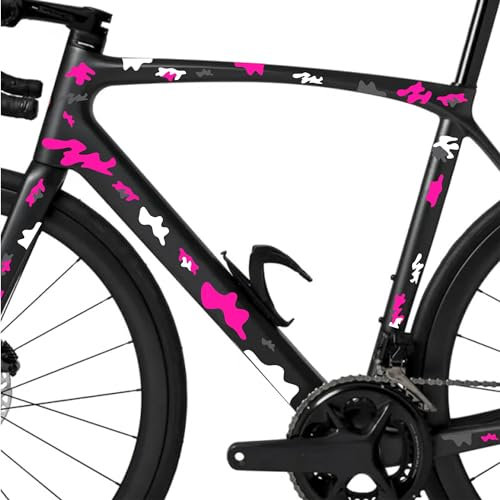 Set mit 44 Aufklebern für Fahrrad, Camouflage-Aufkleber, Decal, Rahmen für Fahrrad, MTB, Mountainbike, Rennrad, Cross, Fat Bike, Downhill elektrisch, Rahmen Code 2390 (Modell B)