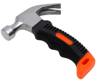 Claw Hammer,8oz Mini Nails Puller,6.4 Inch Small Stubby Hammers,Small Claw Hammer for Indoor Outdoor Using,Carbon Steel Curved Framing Hammer