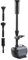 Springbrunnen Set - Wasserbrunnenpumpe, Outdoor Springbrunnenpumpe | Teichpumpe Springbrunnen Pumpe mit Einstellbarer Garten Fisch Teich Wasserpumpe und Filter Kit, Fischteich Wasserbrunnenpumpe mit 3