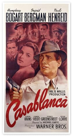 Casablanca Poster von American School 90 x 180 cm Wandbilder Wanddeko