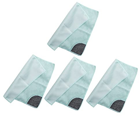 Holibanna 4-teiliges Küchen-geschirrspültuch Reinigungstuch Für Küchengeschirr Topfreinigungswerkzeug Langlebig Spuren