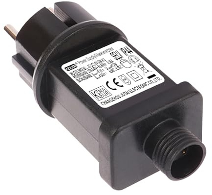 31V 12W Transformateur LED CZJUTAI JT-DC31V6W IP44 Alimentation pour éclairage de Noël – Prise européenne, Socle à vis, DC31V12W [E5T2]