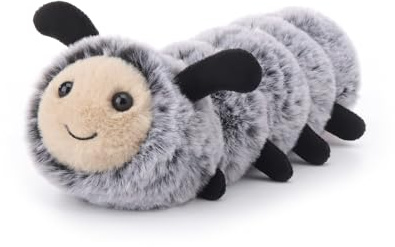 Apricot Lamb Glückliche Raupe Plüschtier Kuscheltier Stofftier Grau 20cm