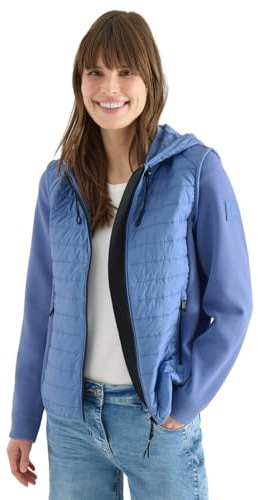 Cecil Damen Jacke mit Strukturmix und Kapuze