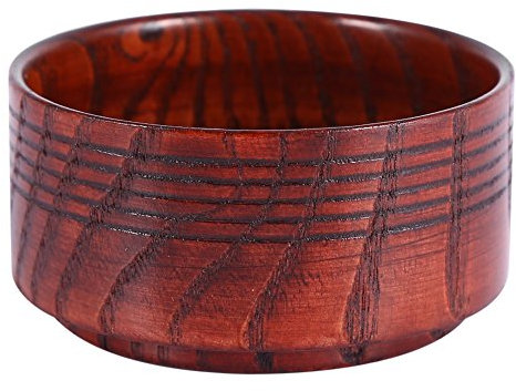 Yosoo Bol De Rasage En Bois Savon À Barbe Tasse Outil Naturel Pour Rasoir De Homme Rond 7.5 * 3.7cm