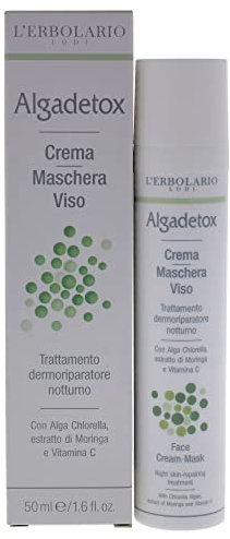 L'Erbolario ALGADETOX Crememaske / Nacht Repair Behandlung für das Gesicht, 50 ml