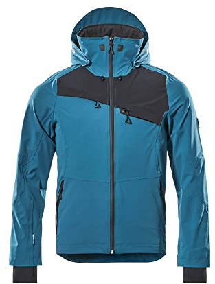 Mascot 17001-411-4409-L Arbeitsjacke Advanced wasserdicht, Dunkelpetroleum/Schwarz, L