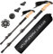 Effekt Carbon Wanderstöcke Verstellbar 53-135cm & Leicht 225g je Stock mit Kork Griff Teleskop Trekkingstöcke Faltbar Nordic Walking Damen & Herren