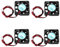 4Pcs 3D Printer Fan,Tangxi 40x40x10mm 3D Printer Ventilador de enfriamiento,DC 12V 7000RPM 6.7CFM Super Quiet 4010 Fan para CR-10 3D