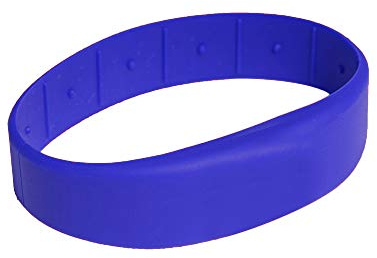 Gelikom RFID Armband SILA09 mit NXP MIFARE Classic® 1K 4-Byte-NUID (3 Stück, Blau, 58)