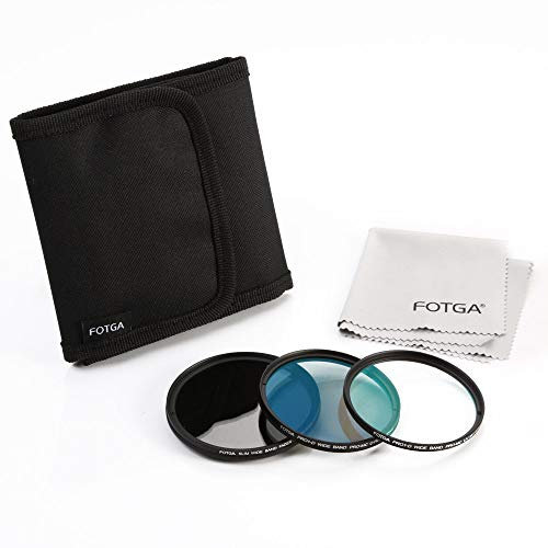 Fotga Kit de filtres Fins en Verre Optique 77 mm (Filtre ND2-ND400 ND Variable + Filtre UV MC + Filtre CPL MC) pour Objectif d'appareil Photo Canon Nikon Pentax DSLR sans Miroir