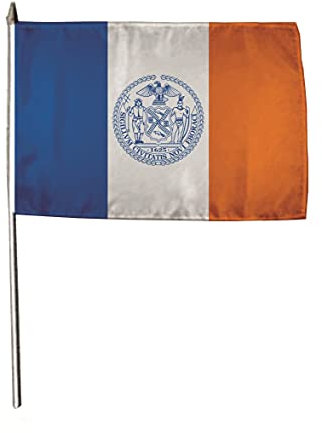 U24 Flagge Fahne Stockflagge New York City 30 x 45 cm Stockfahne 3er Pack