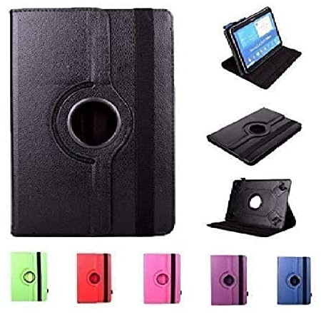 Theoutlettablet® Funda Negra Giratoria 360º Compatible con Tablet TECLAST M40 / M40 Pro / M40 SE / T30 / T40 Plus / T40 Pro/ P20 HD 10.1 / P20S