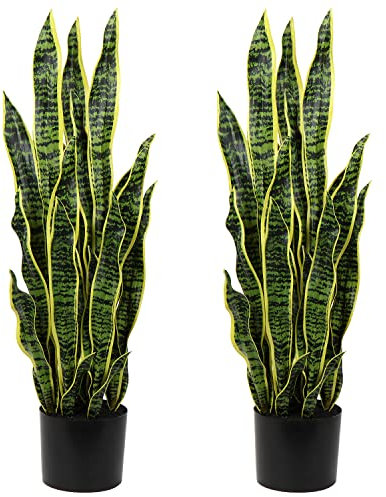 2Pcs Plantas Artificiales Grande, Plantas Artificiales Decorativas Altas 94 Cm, Cactus Artificiales Grandes, Plantas Artificiales Exterior, para Sala De Estar, Dormitorio, Decoración Estética