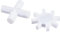 sourcing map Magnetic Stirrer Mixer Stir Bar Rod Cross/Gear Shape Coating Magnet White for Laboratory 2in1 Set
