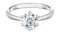 Springlight ✦ Geschenke für Frauen S925 Sterling Silber Moissanit-Diamant Ringe 0,5 ct/1 ct/2 ct D Farbe VVS1 Reinheit Runder Moissanite Verlobungs Ringe Hochzeitsgeschenk. (0.5CT, 54(17 1/4))