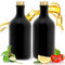 Ludwig- Feuerfest Feinschmecker Essig & Öl – Flaschen mit Ausgießer, Handgefertigtes Geschenkeset Made in Germany. Einzigartig, zeitlos und chic. Ausgießer in Deluxe- Gold (2x 500ml schwarz)