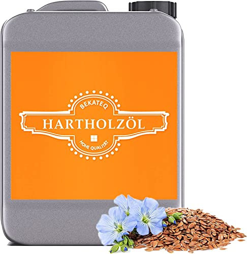 Hartholzöl farblos 2,5l I Holzöl, Pflegeöl für innen & außen I Holzimprägnierung & Holzpflege von Teak, Eukalyptus, Bangkirai, Lärche, Eiche, Zeder I Wasser & schmutzabweisend - BEKATEQ BE-201