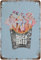 DAIERCY Disco Fries Poster Café Badezimmer Home Decor Küche Bauernhaus Antik Blechschilder 20,3 x 30,5 cm