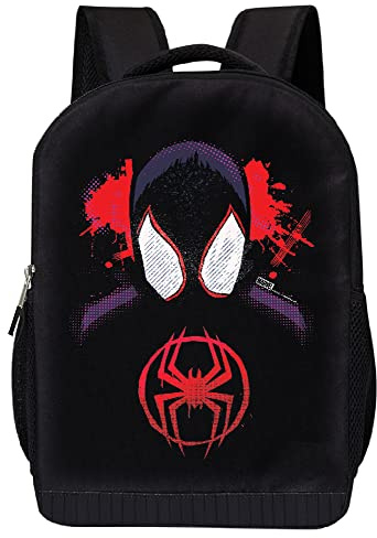 Marvel Spider-Man Rucksack für Schule Jungen Mädchen Kleinkind Rucksack | Miles Morales Spiderman Kinder Rucksack Netztasche, Miles Spider, Einheitsgröße, Spiderverse Rucksack