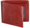 VISOUL Portafoglio Uomo Vera Pelle Portamonete Slim con Protezione RFID, Portafoglio Bifold da Uomo con 8 Porta Carte di Credito, 2 Scomparti Banconote e 2 Finestre ID (Rosso)