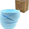 Unbreakable Cereal Bowls, Large Plastic Bowls Set of 4, EU Tested. Lightweight, Dishwasher and Microwave Safe, Ideal for Cereal, Salad, Noddle and Parties (Single) (Blue, Single)