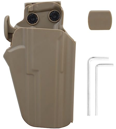 ACEXIER Taktisches Pistolenholster für CZ 75 P-O1 9MM/P01/SP01/ CZ 97/Jericho 941 FS COMPACT Rechtshänder Schnellziehholster Taillenholster (Tan)