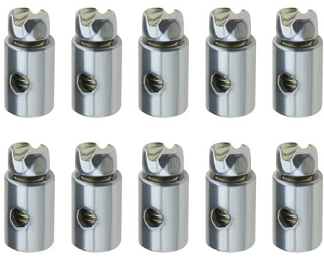 5PCS Throttle Cable Stops Brake Cable Ends Round Body Wire Stops 2mm Wire Hole Diameter for Go-Kart Bicycle Motorcycle Scooter Lawn Mower