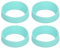 sourcing map 4pcs Water Bottle Boot, Protective Silicone Boot Sleeve Non Slip Bottom Cover Bumper for Water Bottles Mug Tumbler Mint Green(65mm)