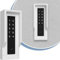 Cleverstation Wandhalterung - passend für Nuki Keypad 2 Türschloss mit Fingerabdruck, Fingerprint Türöffner Halter, Türschloss Smart Halterung, Smartes Türschloss Wandmontage mit Dach (Weiß)