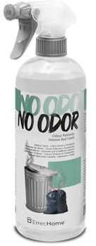 ErrecHome No Odor, Elimina Odori Intensi e Persistenti da Superfici Dure, Bidoni, Cassonetti, Scarichi, Palestre, Cucine, Flacone da 1 L