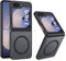 DOMAVER Coque pour Samsung Z Flip 6 Téléphone Compatible avec Magsafe, Magnétique Etui Translucide Housse Mat,Coque Compatible avec Z Flip6 Antichoc,Noir