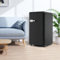 Sweiko Réfrigérateur 76 litres à une porte, congélateur avec éclairage LED, réfrigérateur avec pieds réglables, classe énergétique E (Black)