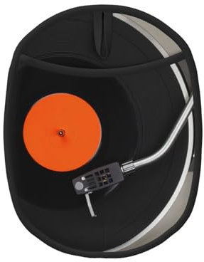 YFSGDLBN Topfuntersetzer aus Silikon mit Vintage-Vinyl-Schallplatten-Aufdruck, hitzebeständig