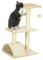 PawHut Arbre à Chat Arbre à Grimper griffoir pour Chat Hauteur 72 cm Balle Suspendue crème