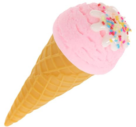 MAGICLULU Juguetes De Cono De Helado Helado Falso Cono De Helado Realista Juguetes De Comida Postre Juego De Simulación Juguete Dulces para La Cocina Decoración del Hogar Favores De Fiesta