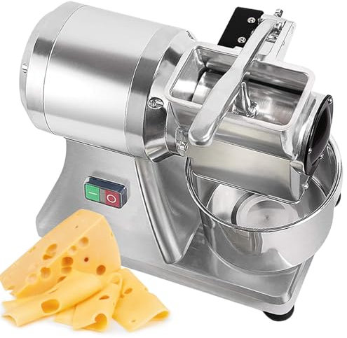 Ostreemaner Grattugia Elettrica per Formaggio Commerciale da 550W, Grattugia per Formaggio Resistente per Formaggio, Burro, Pane, Crusca, 88Libbre/Ora