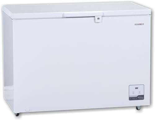 Congelador horizontal Rommer CHE 310 T, capacidad 299 litros, eficiencia energética clase E, color blanco