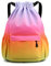 Polartreehome Turnbeutel Sportbeutel Männer und Frauen, Wasserdicht Große Kapazität Turnbeutel, Nylonbeutel mit Kordelzug, Fitnessstudio Rucksack, Kordelzugbeutel für Sport Schwimmen(Rainbow)