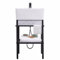 Fregadero de porcelana para exteriores, lavabo portátil para lavar a mano en granja, baño, cocina, sótano y tienda